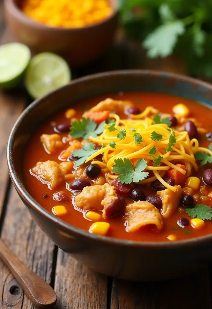 26 Canning Chicken Noodle Soup Recipes for Meal Prep Magic - 11. Southwestern Chicken Noodle Soup