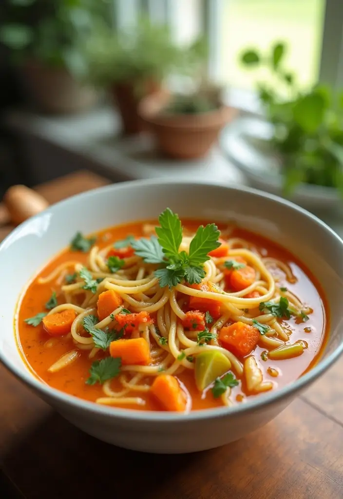 26 Canning Chicken Noodle Soup Recipes for Meal Prep Magic - 16. Sweet Potato Chicken Noodle Soup