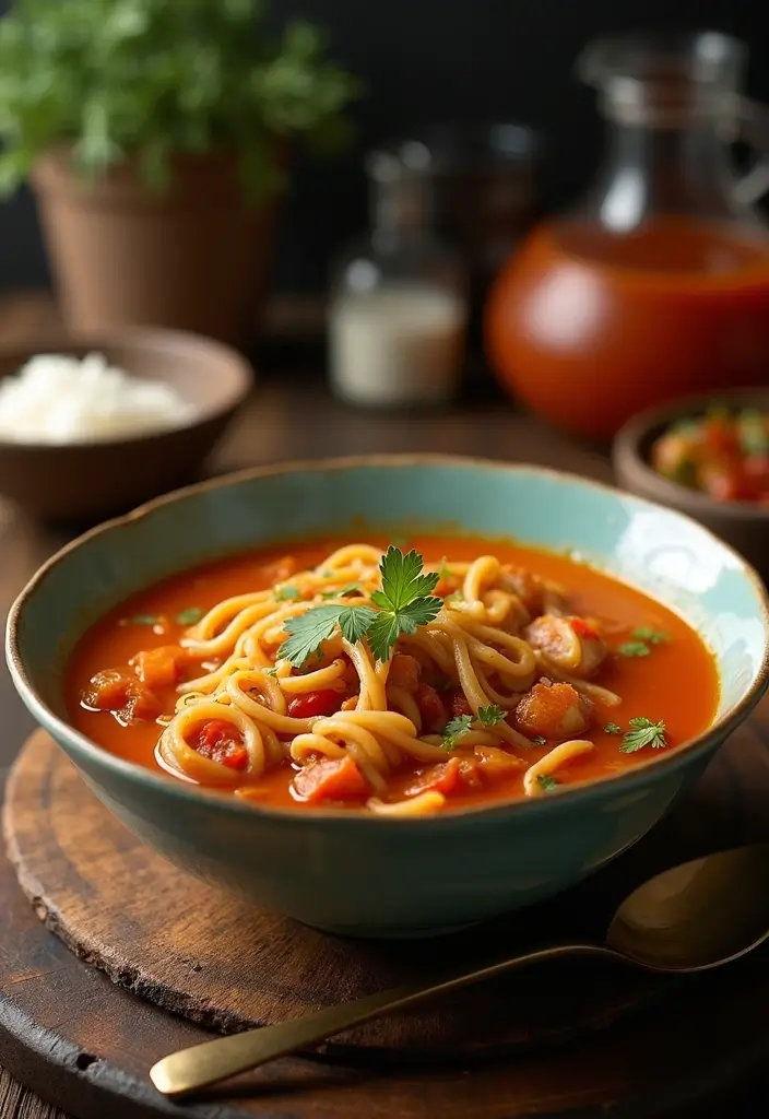 26 Canning Chicken Noodle Soup Recipes for Meal Prep Magic - 22. Chipotle Chicken Noodle Soup