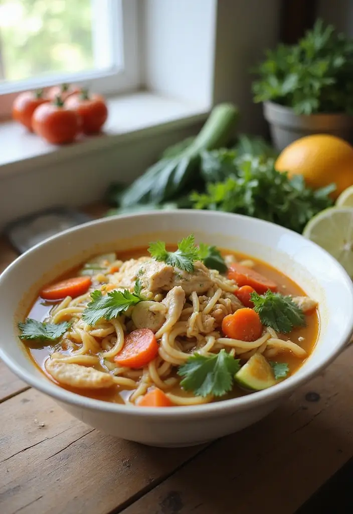 26 Canning Chicken Noodle Soup Recipes for Meal Prep Magic - 7. Vegetable-Packed Chicken Noodle Soup