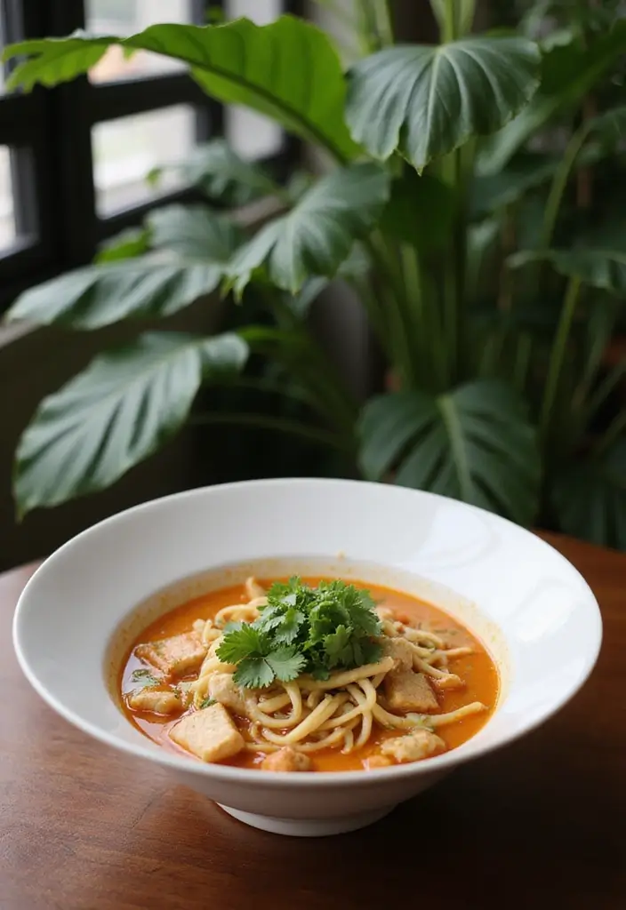 26 Canning Chicken Noodle Soup Recipes for Meal Prep Magic - 8. Thai Coconut Chicken Noodle Soup