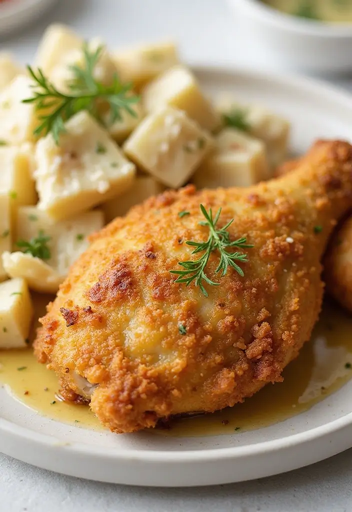 27 Breaded Chicken Breast Recipes That Are Crispy & Easy 14 27 Breaded Chicken Breast Recipes That Are Crispy & Easy - 13. Mustard and Dill Oven Fried Chicken