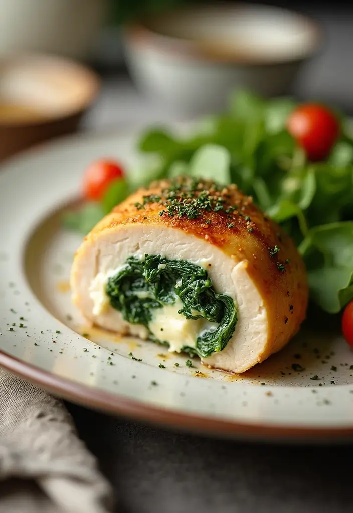 27 Breaded Chicken Breast Recipes That Are Crispy & Easy 21 27 Breaded Chicken Breast Recipes That Are Crispy & Easy - 20. Feta and Spinach Stuffed Chicken