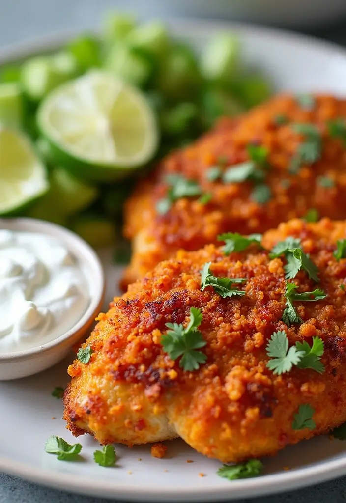 27 Breaded Chicken Breast Recipes That Are Crispy & Easy 22 27 Breaded Chicken Breast Recipes That Are Crispy & Easy - 21. Sweet Potato Crusted Chicken