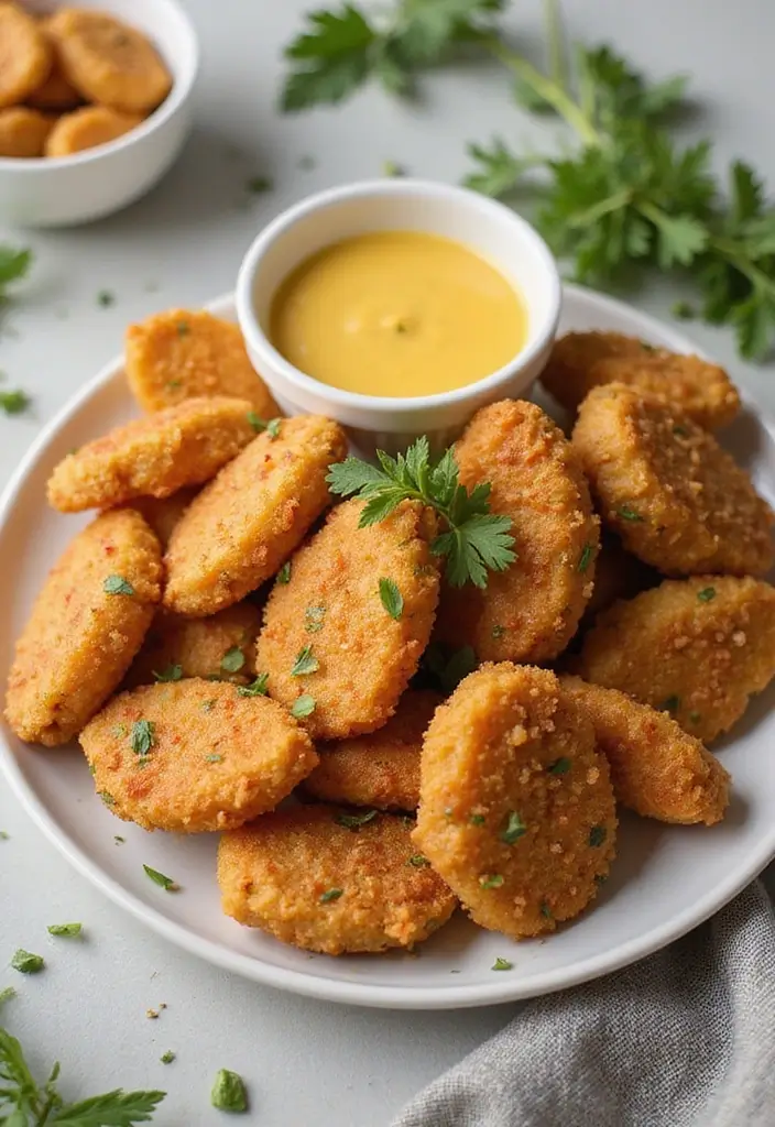 27 Breaded Chicken Breast Recipes That Are Crispy & Easy 5 27 Breaded Chicken Breast Recipes That Are Crispy & Easy - 4. Honey Mustard Chicken Nuggets