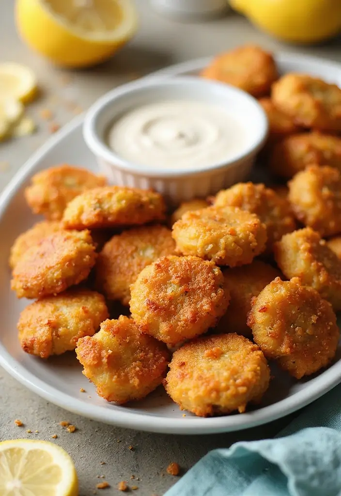 27 Breaded Chicken Breast Recipes That Are Crispy & Easy 9 27 Breaded Chicken Breast Recipes That Are Crispy & Easy - 8. Lemon Pepper Chicken Bites