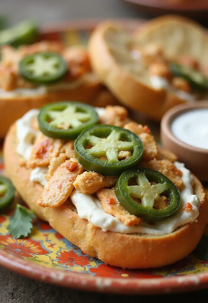 27 Chicken Bacon Ranch Stuffed Bread Recipes That Are Melty Goodness - 26. Jalapeño Popper Chicken Bacon Ranch Stuffed Bread