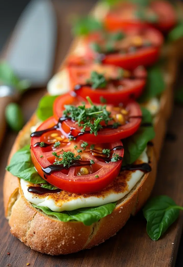 27 Chicken Bacon Ranch Stuffed Bread Recipes That Are Melty Goodness - 27. Caprese Chicken Bacon Ranch Stuffed Bread