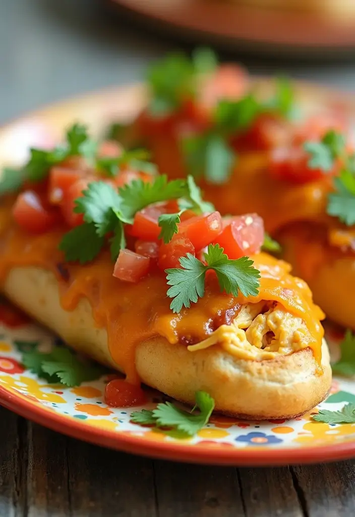 27 Chicken Bacon Ranch Stuffed Bread Recipes That Are Melty Goodness - 7. Taco Chicken Bacon Ranch Stuffed Bread