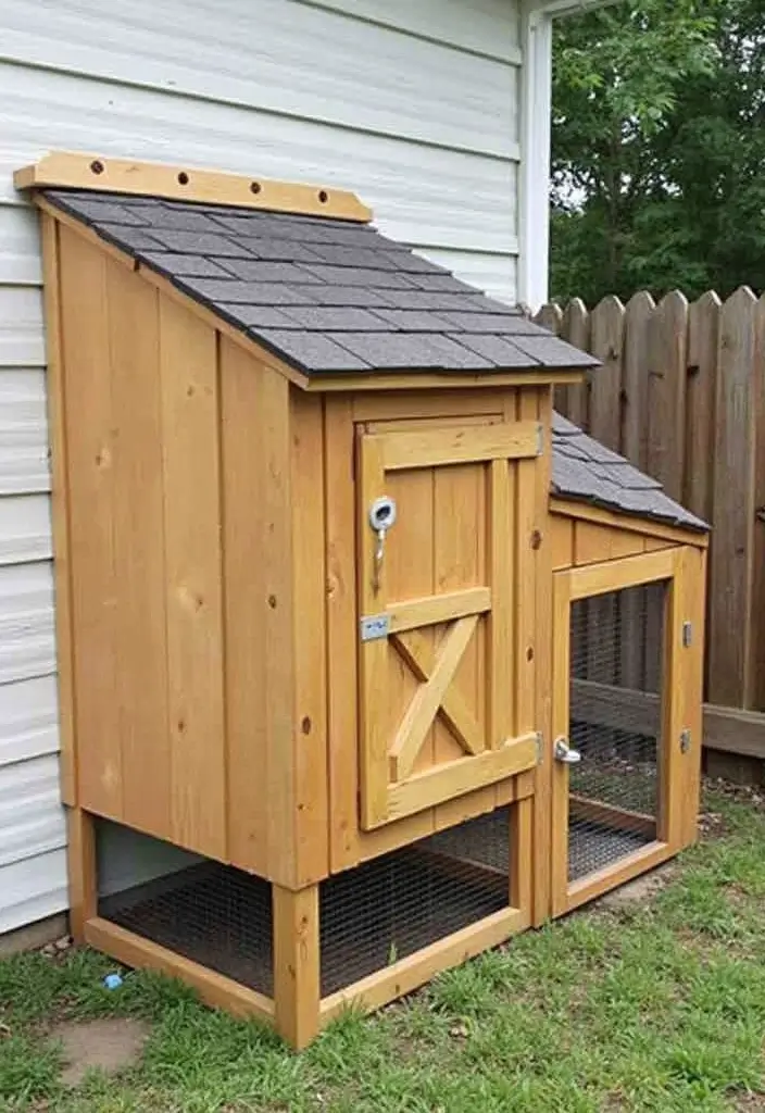 27 Chicken Coop with Run Designs That Fit Any Yard 19 27 Chicken Coop with Run Designs That Fit Any Yard - 18. Simple Lean-To Coop