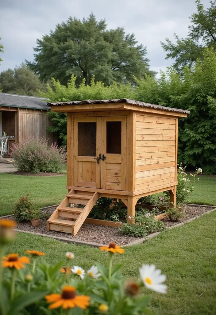 27 Chicken Coop with Run Designs That Fit Any Yard 27 27 Chicken Coop with Run Designs That Fit Any Yard - 26. Eco-Conscious Coop