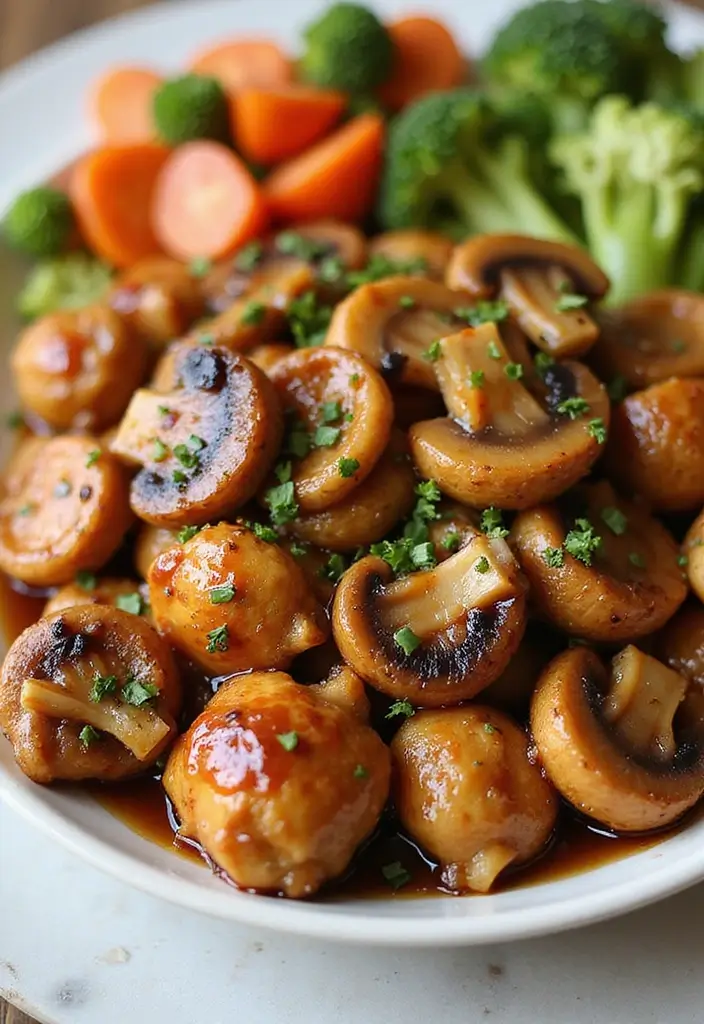 27 Chicken and Mushroom Recipes: Healthy and Hearty 14 27 Chicken and Mushroom Recipes: Healthy and Hearty - 13. Honey Garlic Chicken and Mushrooms