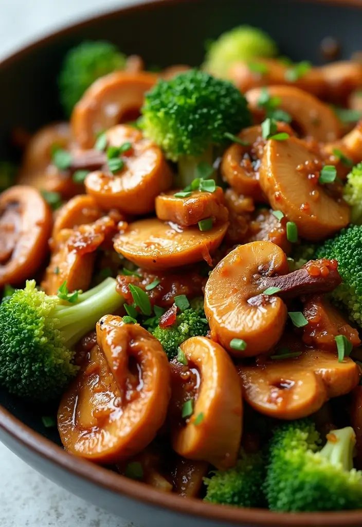 27 Chicken and Mushroom Recipes: Healthy and Hearty 17 27 Chicken and Mushroom Recipes: Healthy and Hearty - 16. Teriyaki Chicken and Mushrooms Stir-Fry