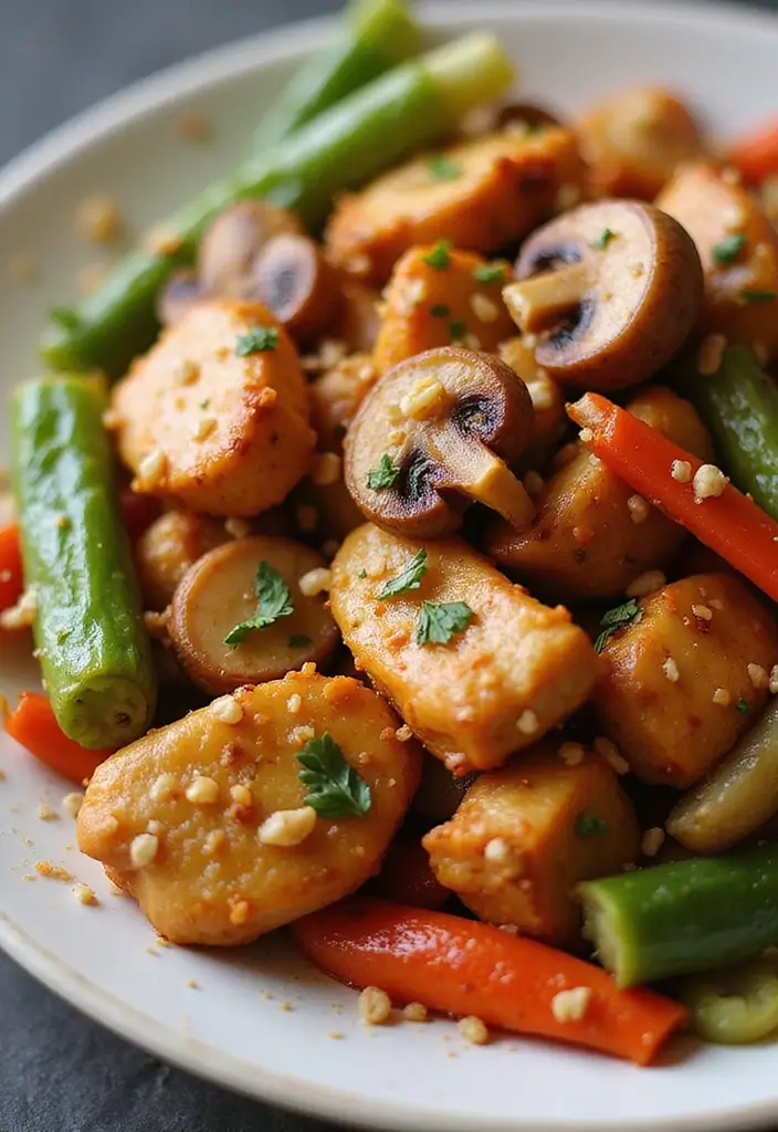 27 Chicken and Mushroom Recipes: Healthy and Hearty 26 27 Chicken and Mushroom Recipes: Healthy and Hearty - 25. Spicy Chicken and Mushroom Stir-fry