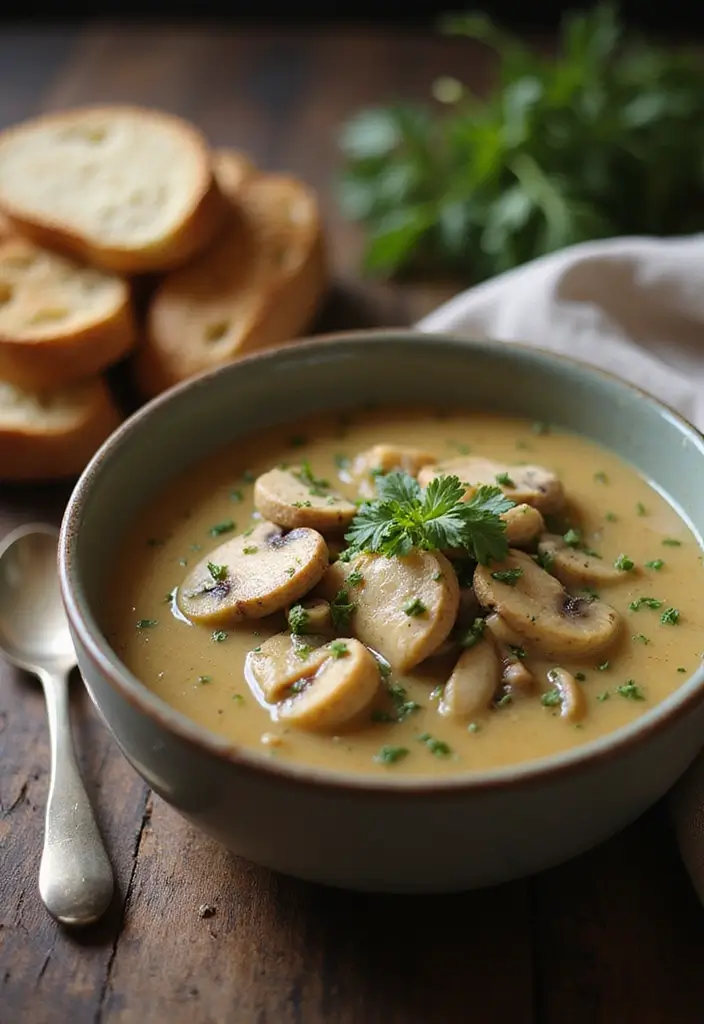 27 Chicken and Mushroom Recipes: Healthy and Hearty 5 27 Chicken and Mushroom Recipes: Healthy and Hearty - 4. Herbal Chicken and Mushroom Soup