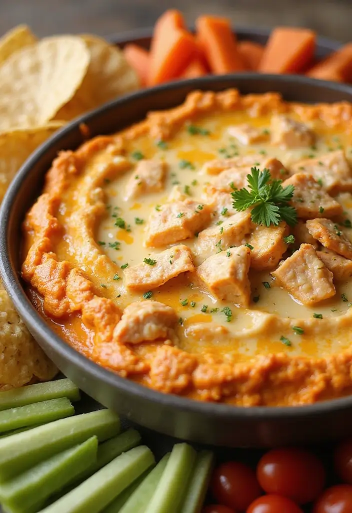 27 Creamy Buffalo Chicken Dip Recipes That Are Party Favorites 21 27 Creamy Buffalo Chicken Dip Recipes That Are Party Favorites - 20. Buffalo Chicken Dip with Parmesan