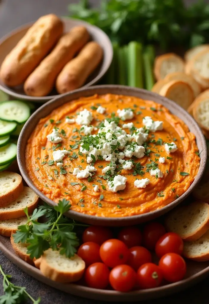 27 Creamy Buffalo Chicken Dip Recipes That Are Party Favorites 28 27 Creamy Buffalo Chicken Dip Recipes That Are Party Favorites - 27. Buffalo Chicken Dip with Feta