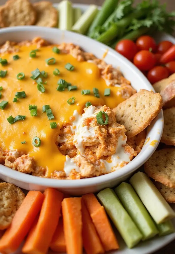 27 Creamy Buffalo Chicken Dip Recipes That Are Party Favorites 8 27 Creamy Buffalo Chicken Dip Recipes That Are Party Favorites - 7. Buffalo Chicken Dip with Cream Cheese & Ranch