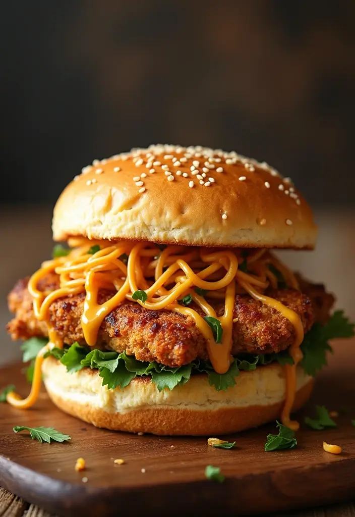 27 Crispy Chicken Sandwich Recipes That Are Better Than Takeout 13 27 Crispy Chicken Sandwich Recipes That Are Better Than Takeout - 12. Ramen Chicken Sandwich