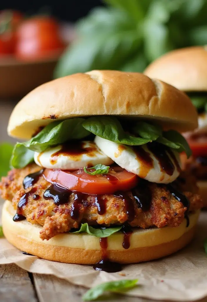 27 Crispy Chicken Sandwich Recipes That Are Better Than Takeout 14 27 Crispy Chicken Sandwich Recipes That Are Better Than Takeout - 13. Caprese Chicken Sandwich