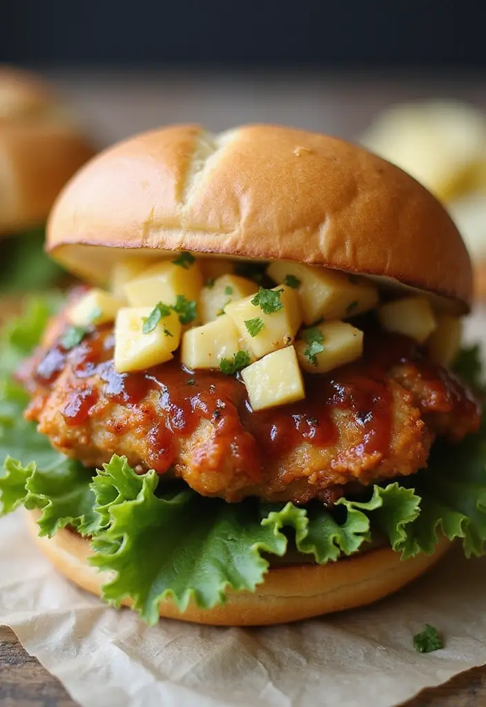 27 Crispy Chicken Sandwich Recipes That Are Better Than Takeout 21 27 Crispy Chicken Sandwich Recipes That Are Better Than Takeout - 20. Teriyaki Chicken Sandwich with Pineapple Salsa
