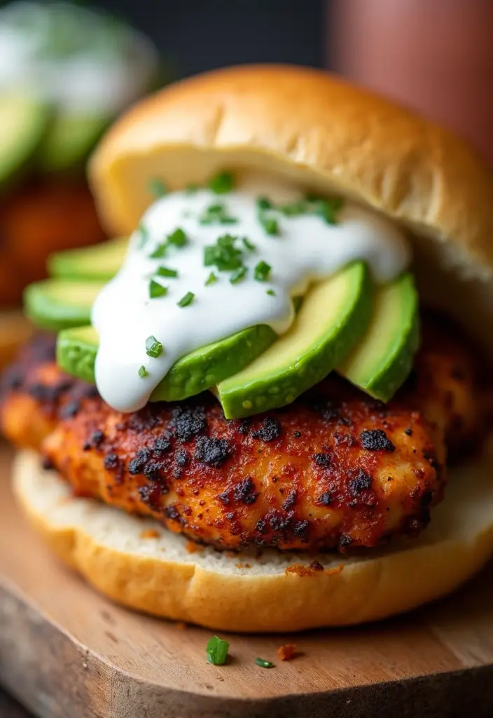27 Crispy Chicken Sandwich Recipes That Are Better Than Takeout 23 27 Crispy Chicken Sandwich Recipes That Are Better Than Takeout - 22. Blackened Chicken Sandwich with Avocado