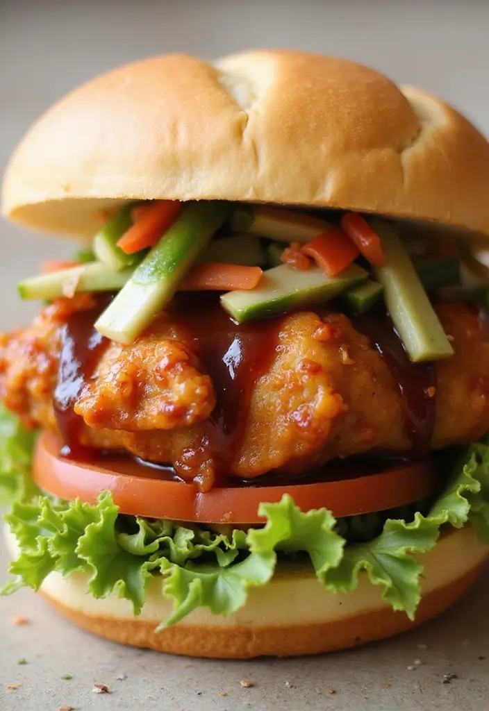 27 Crispy Chicken Sandwich Recipes That Are Better Than Takeout 25 27 Crispy Chicken Sandwich Recipes That Are Better Than Takeout - 24. Sweet and Sour Chicken Sandwich