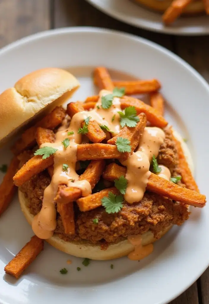 27 Crispy Chicken Sandwich Recipes That Are Better Than Takeout 28 27 Crispy Chicken Sandwich Recipes That Are Better Than Takeout - 27. Sweet Potato Fried Chicken Sandwich
