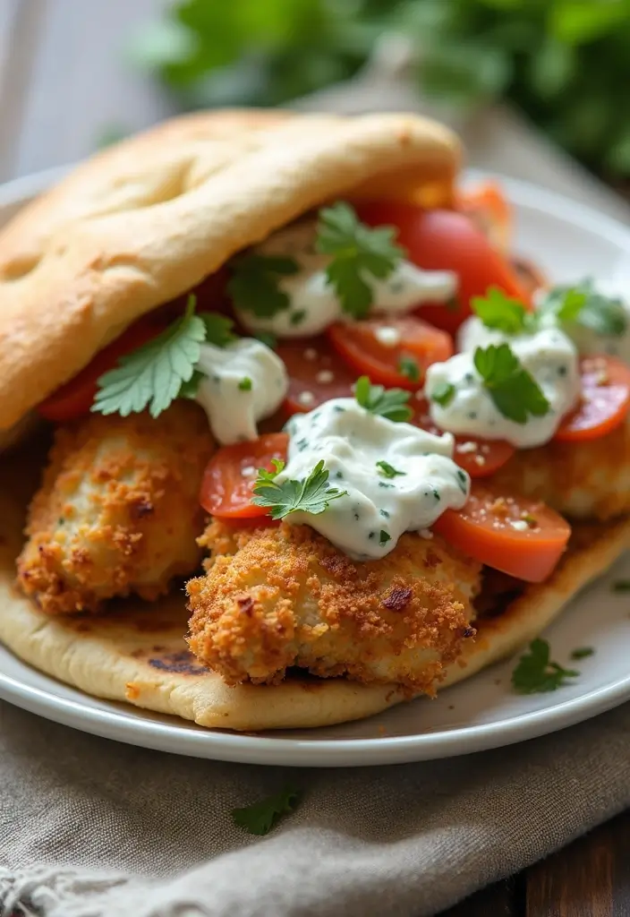 27 Crispy Chicken Sandwich Recipes That Are Better Than Takeout 8 27 Crispy Chicken Sandwich Recipes That Are Better Than Takeout - 7. Mediterranean Chicken Sandwich with Tzatziki