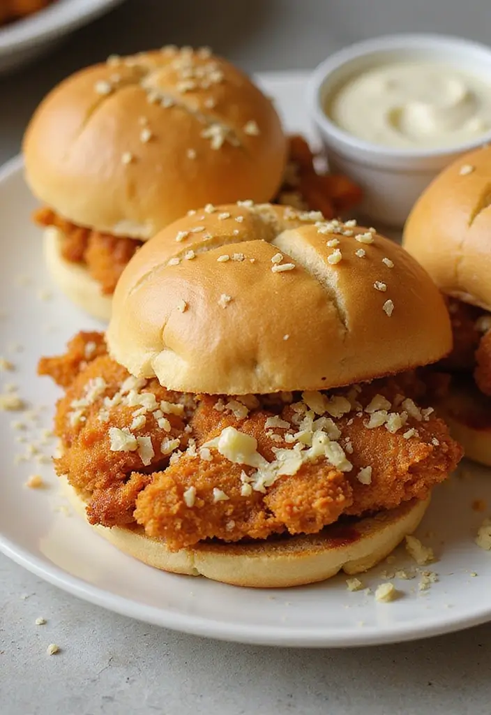 27 Crispy Chicken Sandwich Recipes That Are Better Than Takeout 10 27 Crispy Chicken Sandwich Recipes That Are Better Than Takeout - 9. Garlic Parmesan Chicken Sandwich
