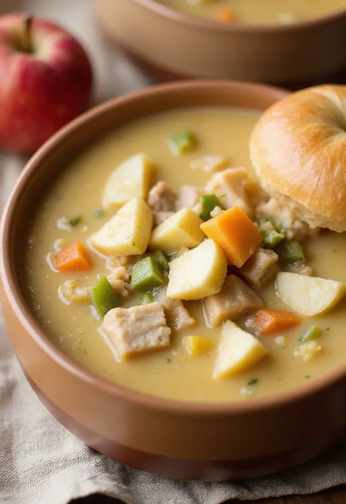 27 Easy Chicken Pot Pie Soup Recipes That Feel Comforting - 23. Chicken Pot Pie Soup with Apples