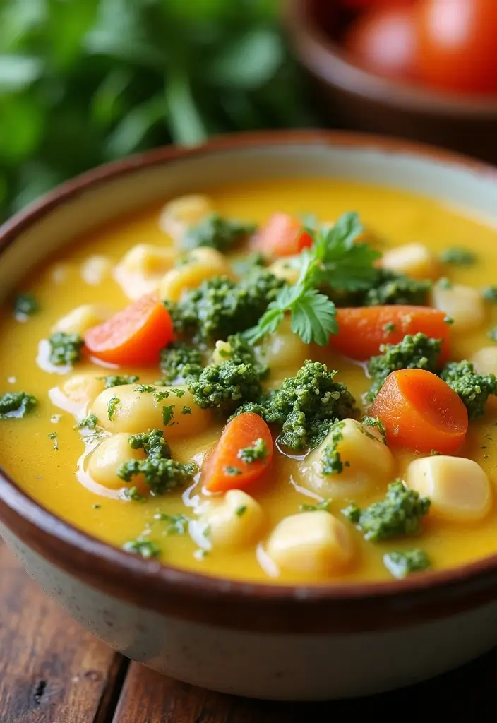 27 Easy Chicken Pot Pie Soup Recipes That Feel Comforting - 24. Chicken Pot Pie Soup with Pesto