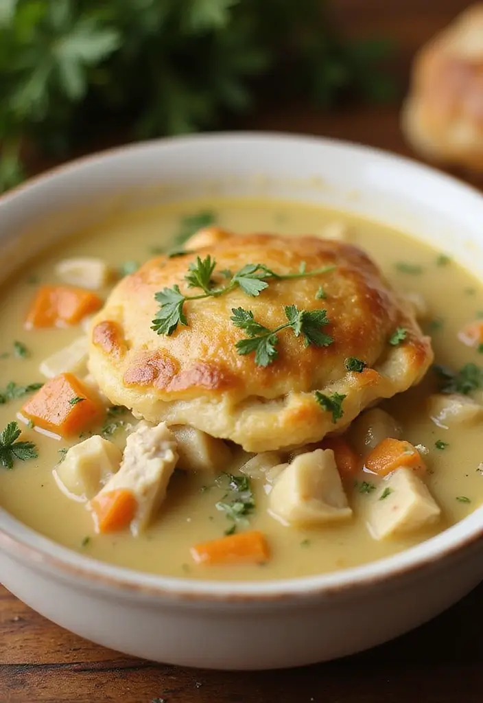 27 Easy Chicken Pot Pie Soup Recipes That Feel Comforting - 26. Chicken Pot Pie Soup with Italian Herbs
