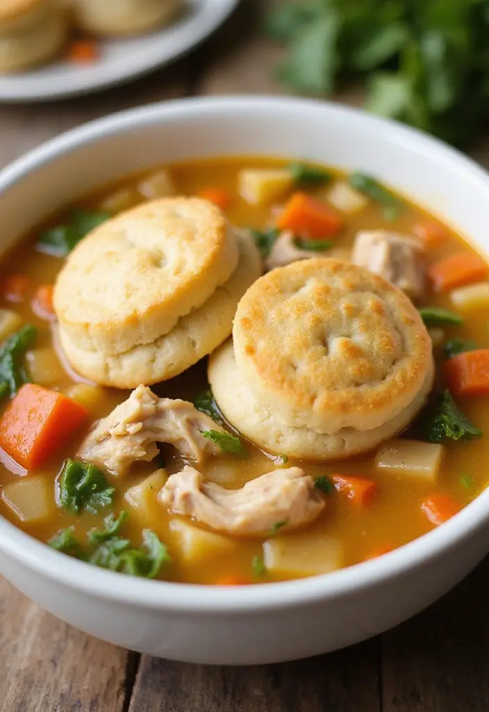 27 Easy Chicken Pot Pie Soup Recipes That Feel Comforting - 7. Chicken Pot Pie Soup with Dumplings