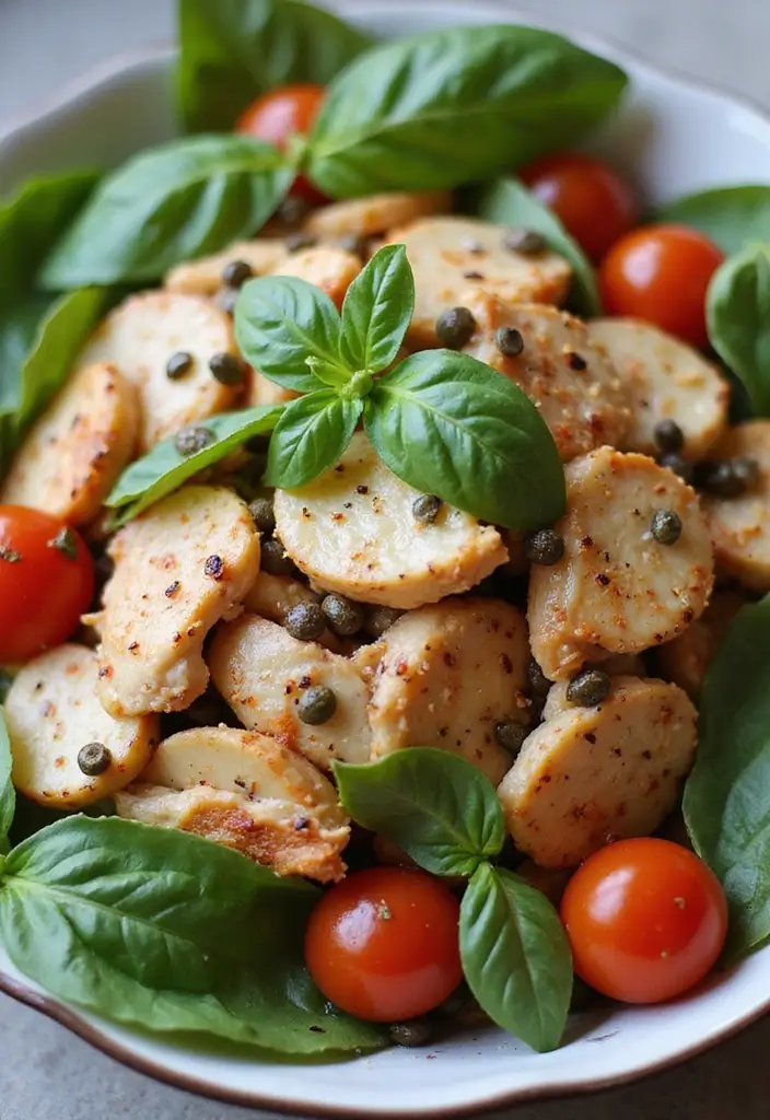 27 Ina Garten Chicken Salad Recipes That Feel Elegant & Easy - 15. Italian Chicken Salad with Capers