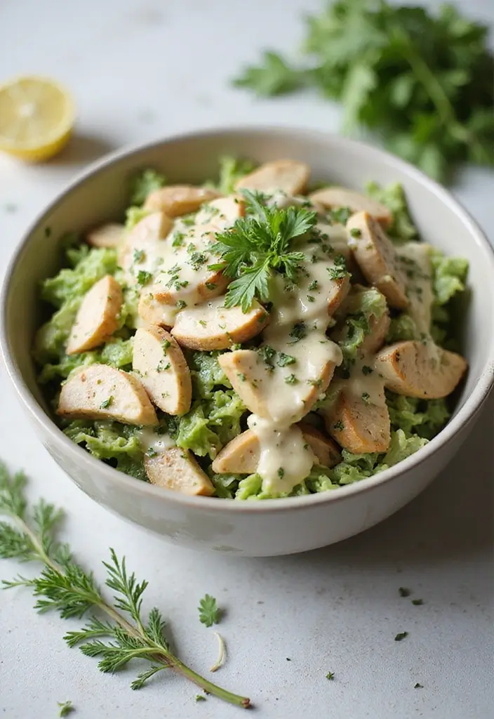 27 Ina Garten Chicken Salad Recipes That Feel Elegant & Easy - 25. Garlic and Herb Chicken Salad
