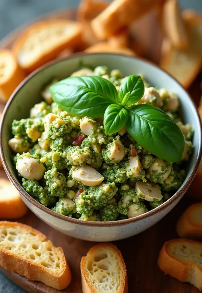 27 Ina Garten Chicken Salad Recipes That Feel Elegant & Easy - 9. Pesto Chicken Salad