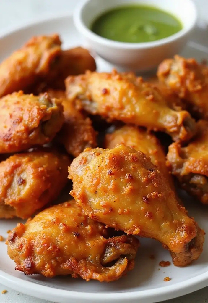 27 Peruvian Chicken with Green Sauce Recipes That Taste Authentic - 10. Crispy Baked Peruvian Chicken Wings