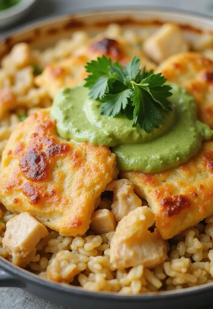 27 Peruvian Chicken with Green Sauce Recipes That Taste Authentic - 12. Peruvian Chicken and Rice Casserole
