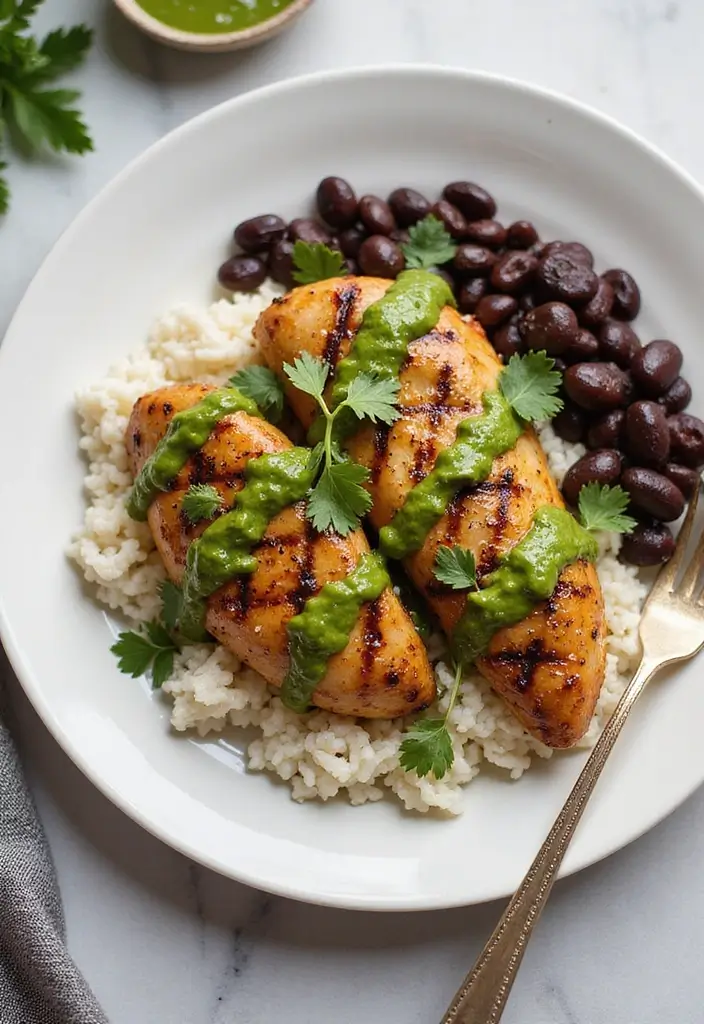 27 Peruvian Chicken with Green Sauce Recipes That Taste Authentic - 15. Peruvian Chicken with Rice and Beans