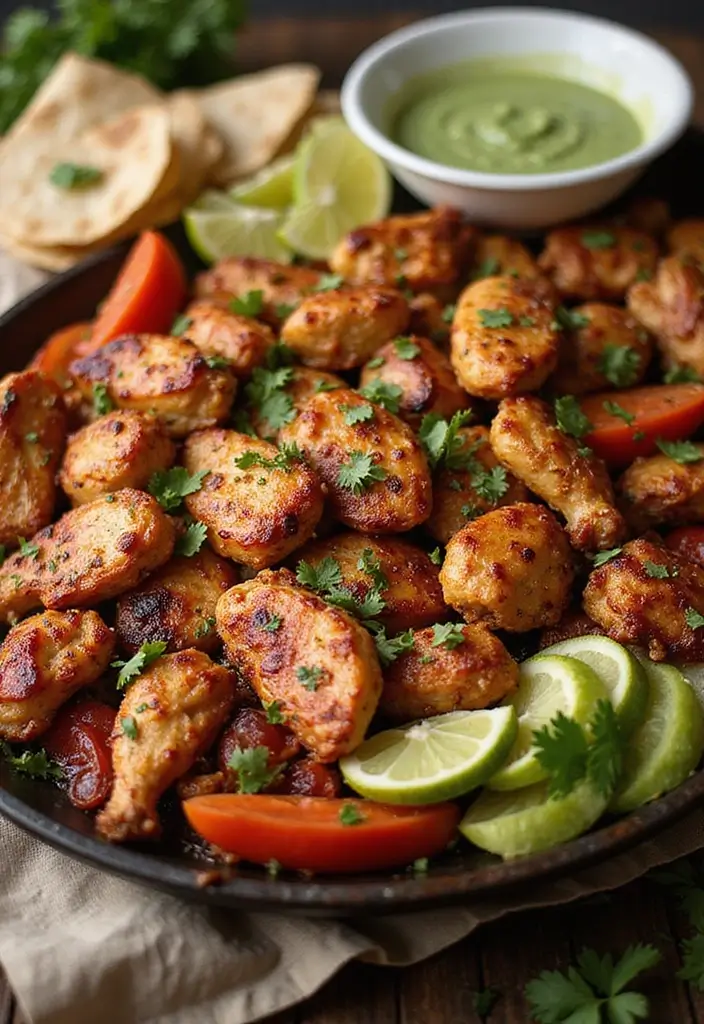 27 Peruvian Chicken with Green Sauce Recipes That Taste Authentic - 16. Peruvian Chicken Fajitas with Green Sauce