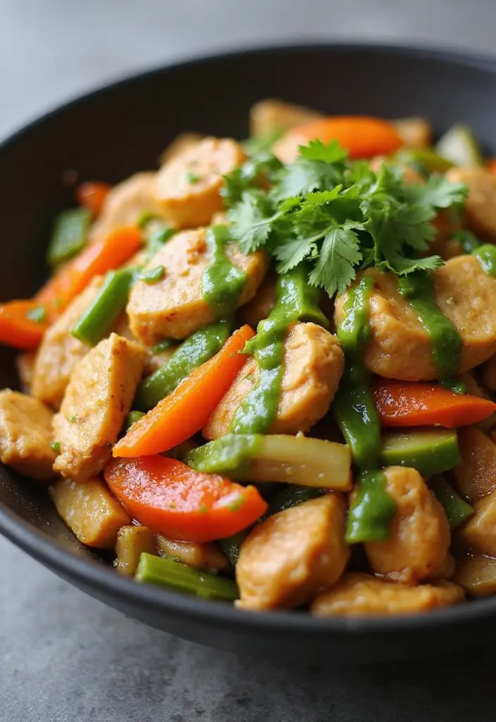 27 Peruvian Chicken with Green Sauce Recipes That Taste Authentic - 17. Peruvian Chicken and Vegetable Stir-Fry