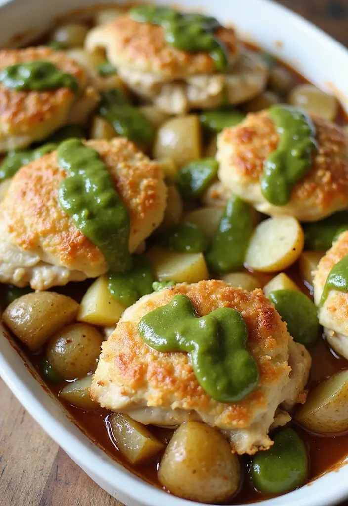 27 Peruvian Chicken with Green Sauce Recipes That Taste Authentic - 19. Peruvian Chicken and Potato Bake