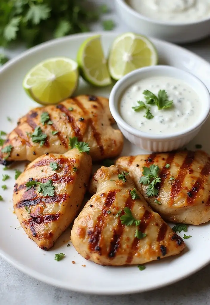 27 Peruvian Chicken with Green Sauce Recipes That Taste Authentic - 2. Spicy Grilled Chicken with Cilantro Sauce