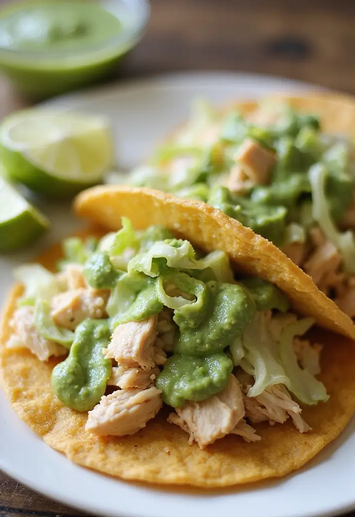27 Peruvian Chicken with Green Sauce Recipes That Taste Authentic - 20. Peruvian Chicken Tostadas with Green Sauce