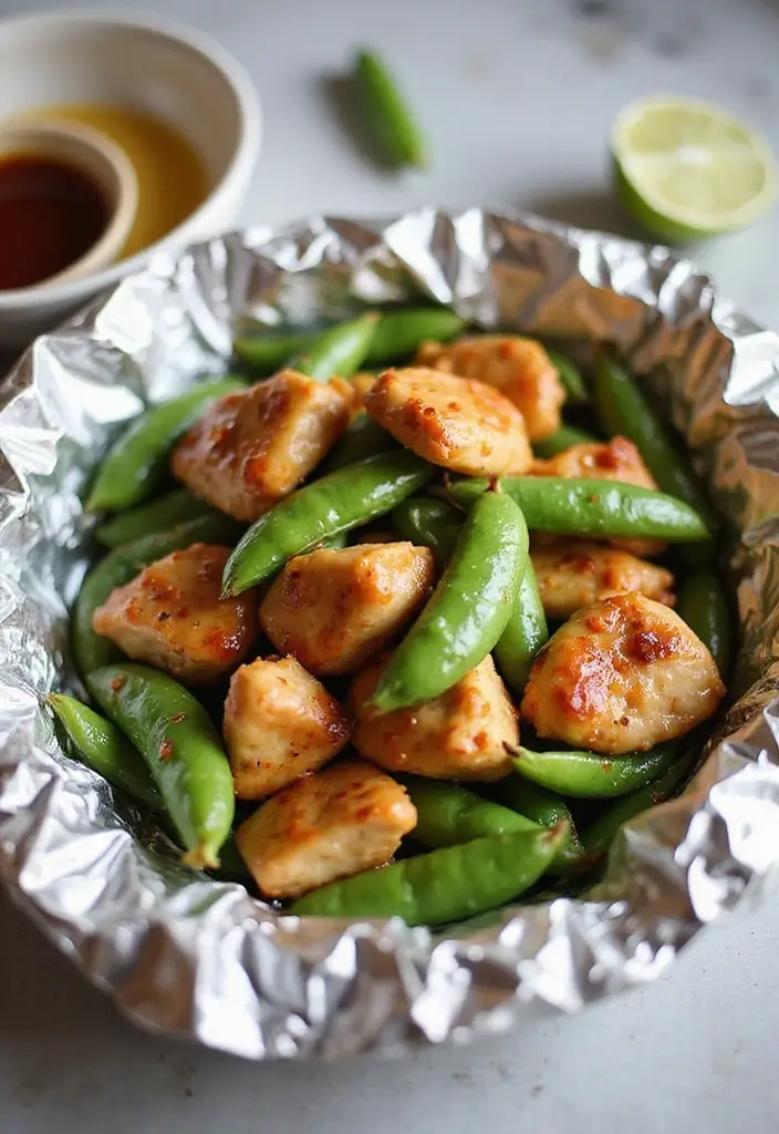 27 Santa Fe Chicken Foil Packet Recipes That Are Easy & Mess-Free 11 27 Santa Fe Chicken Foil Packet Recipes That Are Easy & Mess-Free - 10. Honey Garlic Santa Fe Chicken Foil Packets