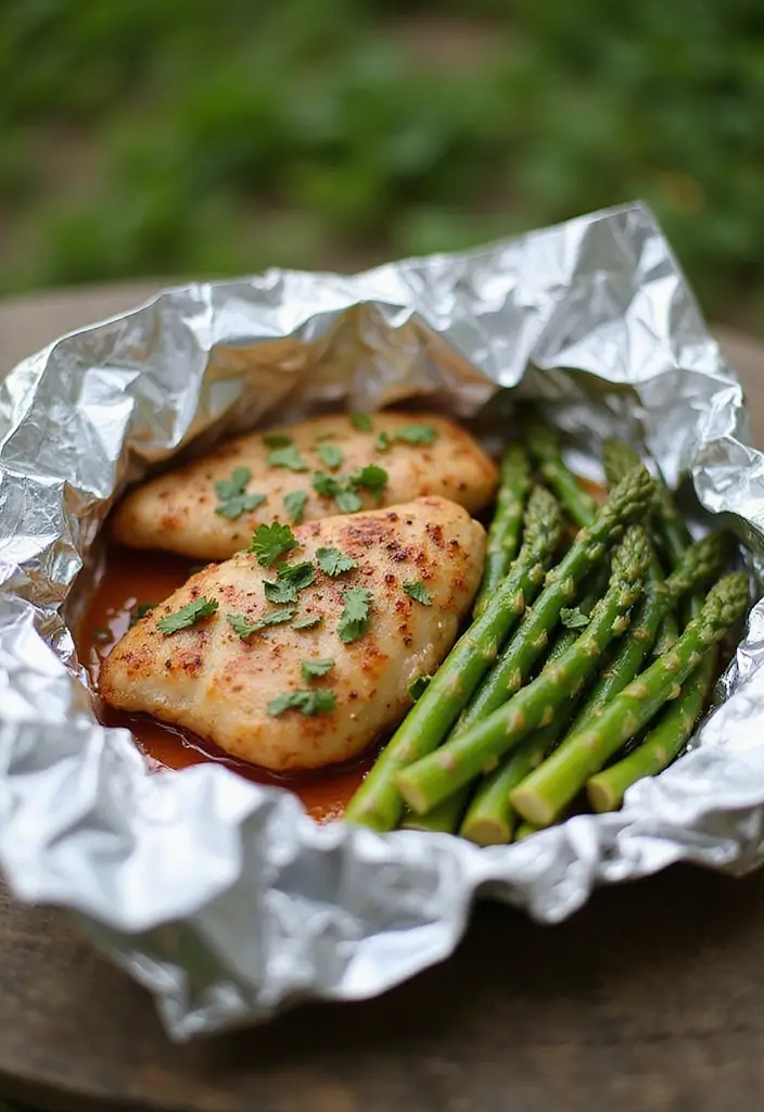 27 Santa Fe Chicken Foil Packet Recipes That Are Easy & Mess-Free 13 27 Santa Fe Chicken Foil Packet Recipes That Are Easy & Mess-Free - 12. Santa Fe Chicken and Asparagus