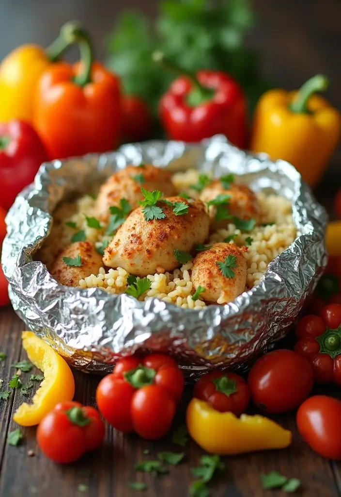 27 Santa Fe Chicken Foil Packet Recipes That Are Easy & Mess-Free 15 27 Santa Fe Chicken Foil Packet Recipes That Are Easy & Mess-Free - 14. Santa Fe Chicken and Cauliflower Rice