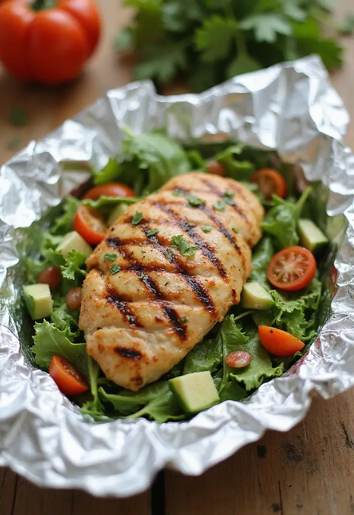 27 Santa Fe Chicken Foil Packet Recipes That Are Easy & Mess-Free 6 27 Santa Fe Chicken Foil Packet Recipes That Are Easy & Mess-Free - 5. Southwest Santa Fe Chicken Salad Packets