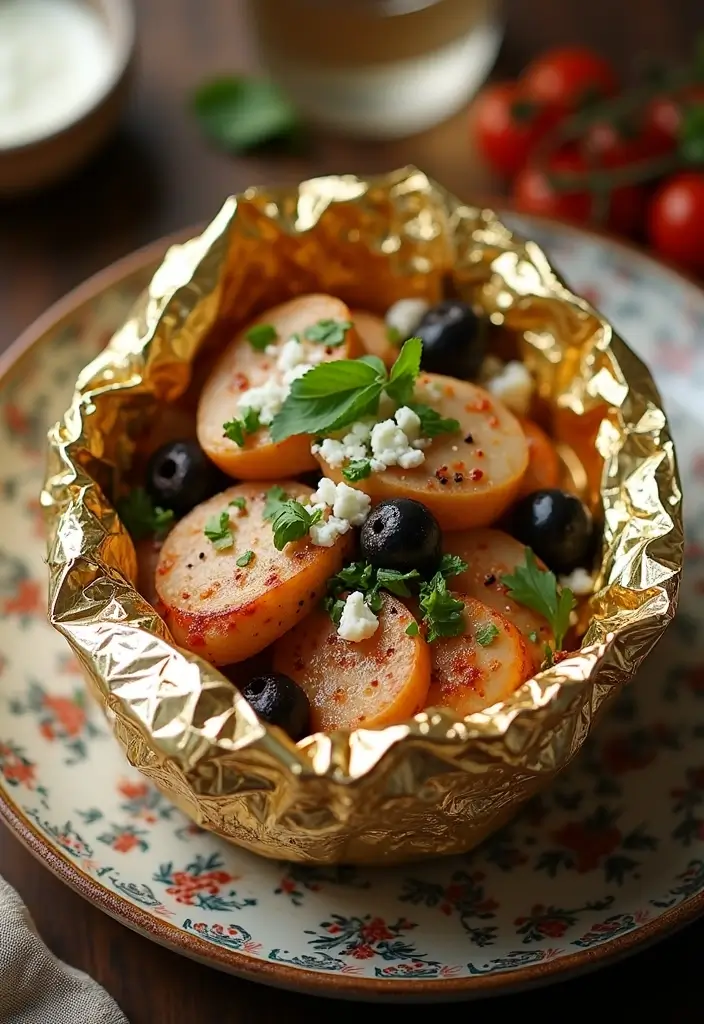 27 Santa Fe Chicken Foil Packet Recipes That Are Easy & Mess-Free 10 27 Santa Fe Chicken Foil Packet Recipes That Are Easy & Mess-Free - 9. Mediterranean Santa Fe Chicken Packets